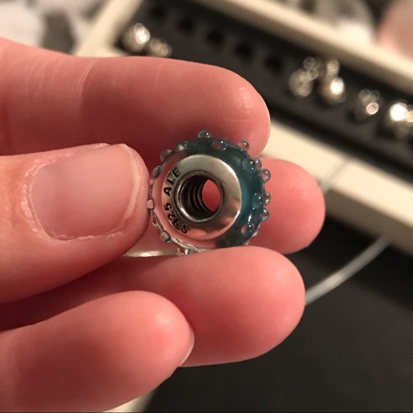 Blue murano charm - Picture 5 of 12